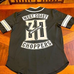 West coast choppers 30th year anniversary baseball jersey.